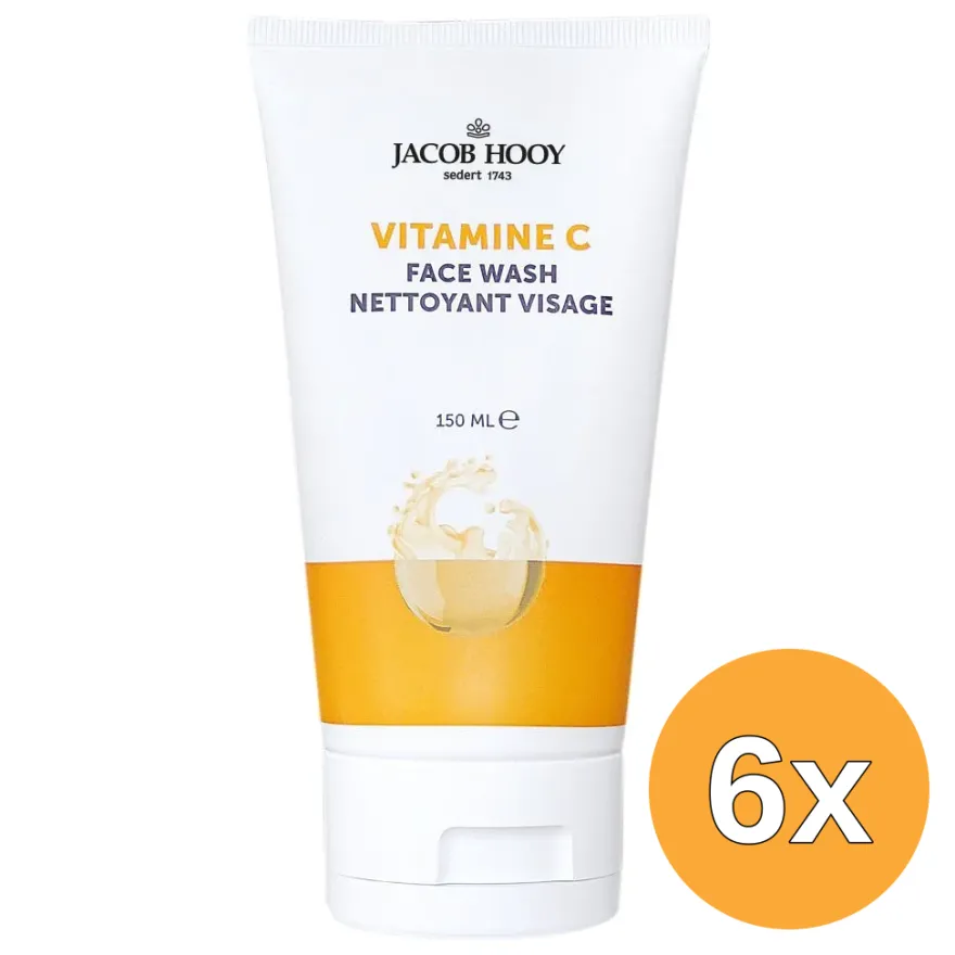 6x Jacob Hooy Vitamine C Face Wash (150 ml)