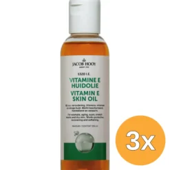 3x Jacob Hooy Vitamine E Huidolie (150 ml)