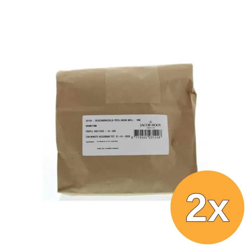 2x Jacob Hooy Vlozaad Vezels (1000 gr)