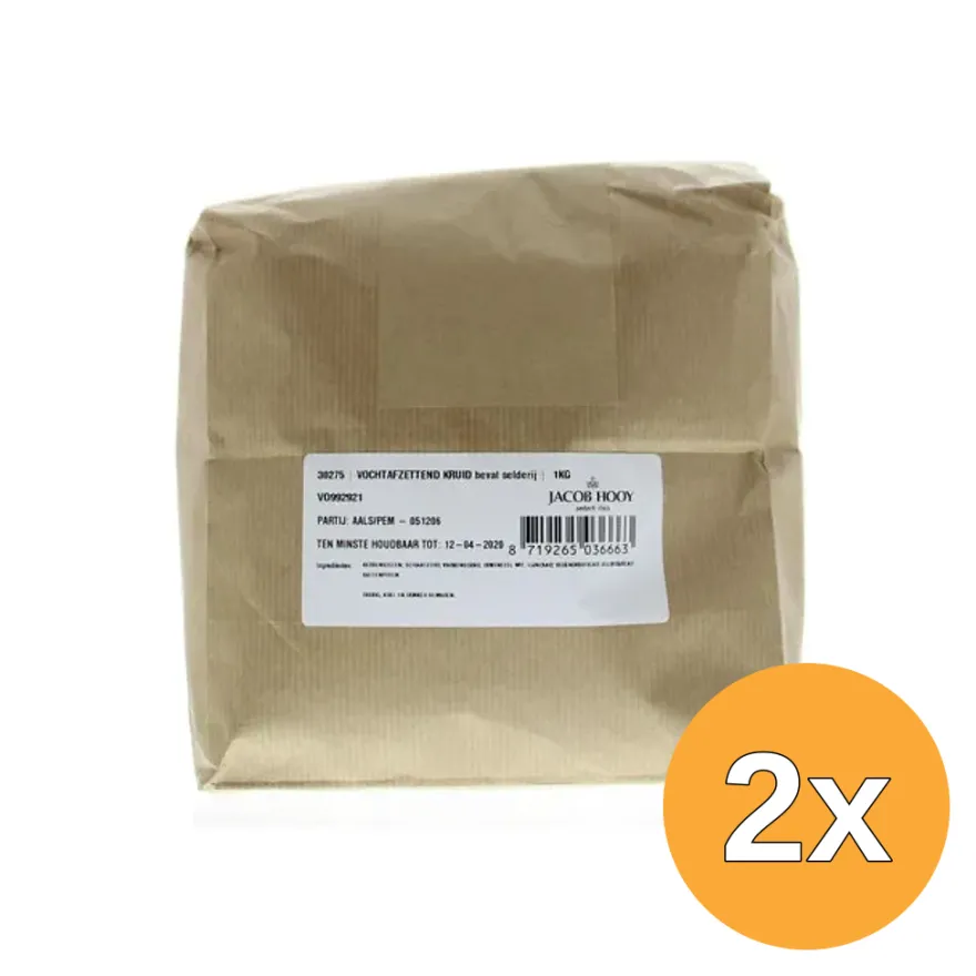2x Jacob Hooy Vochtafzettende kruiden (1000 gr)