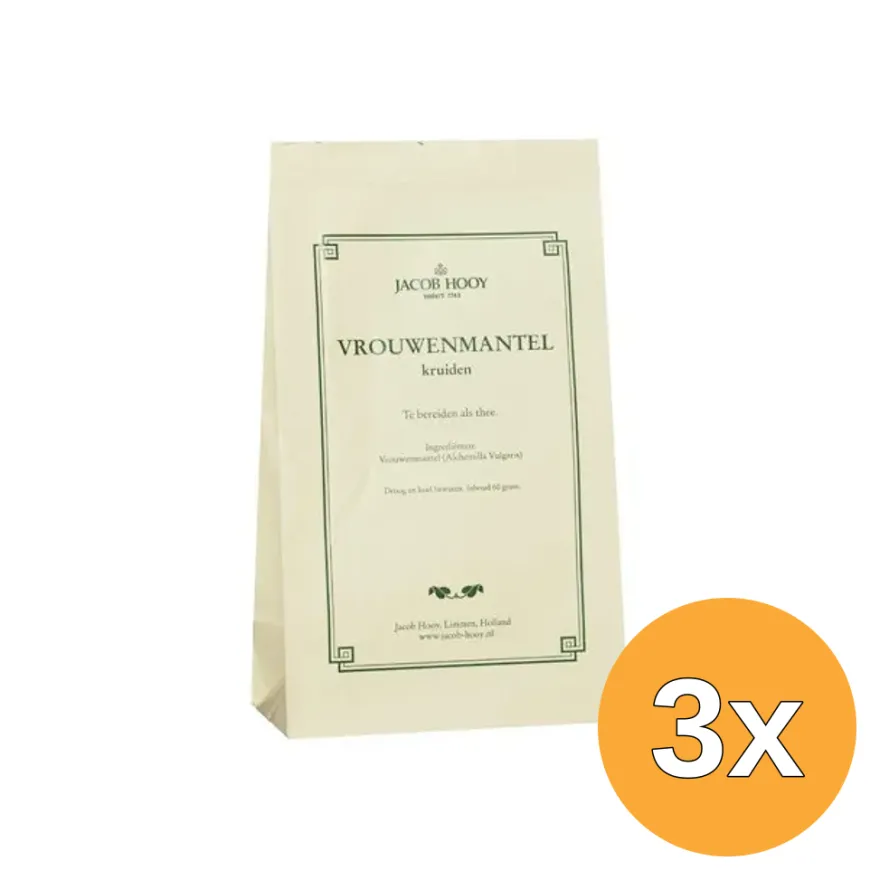 3x Jacob Hooy Vrouwenmantel (60 gr)