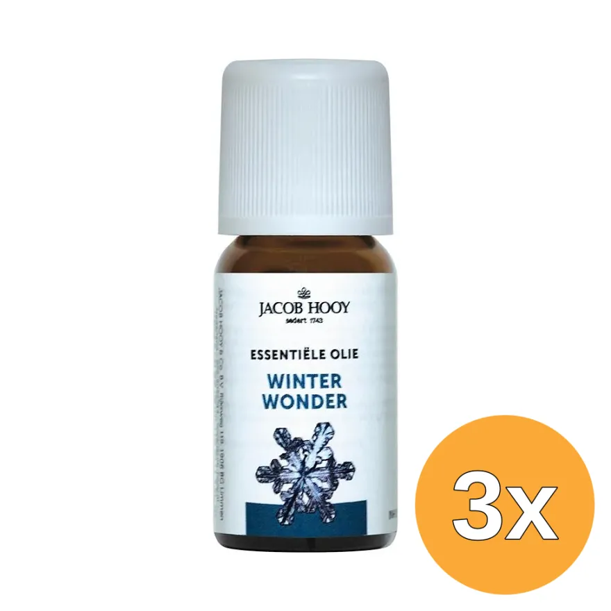 3x Jacob Hooy Winter wonder olie (10 ml)