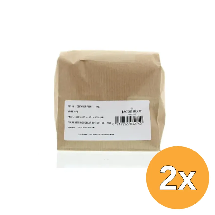 2x Jacob Hooy Zeewier fijn (1000 gr)