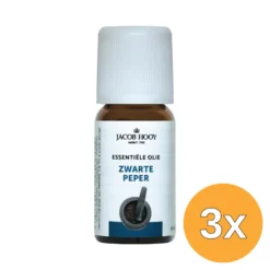 3x Jacob Hooy Zwarte peper olie (10 ml)