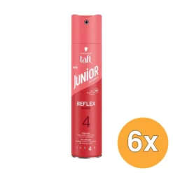 6x Junior Hairspray Ultra Reflex Shine (250 ml)
