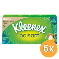 6x Kleenex Balsam Tissue Box (64 stuks)