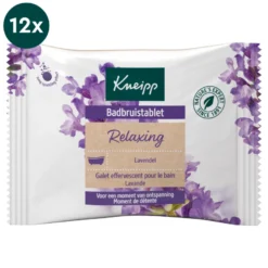 12x Kneipp Badbruistablet lavendel (80 gr)