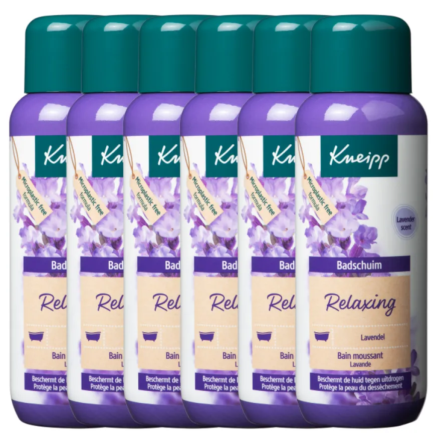 6x Kneipp Badschuim relaxing lavendel (400 ml)