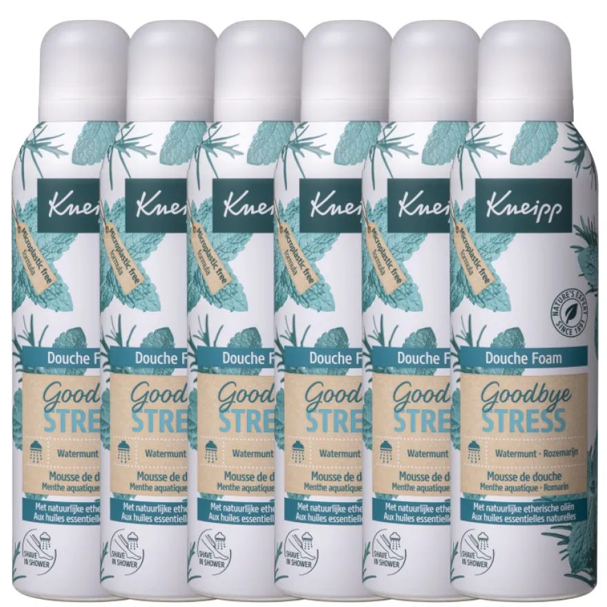 6x Kneipp Douchefoam goodbye stress (200 ml)