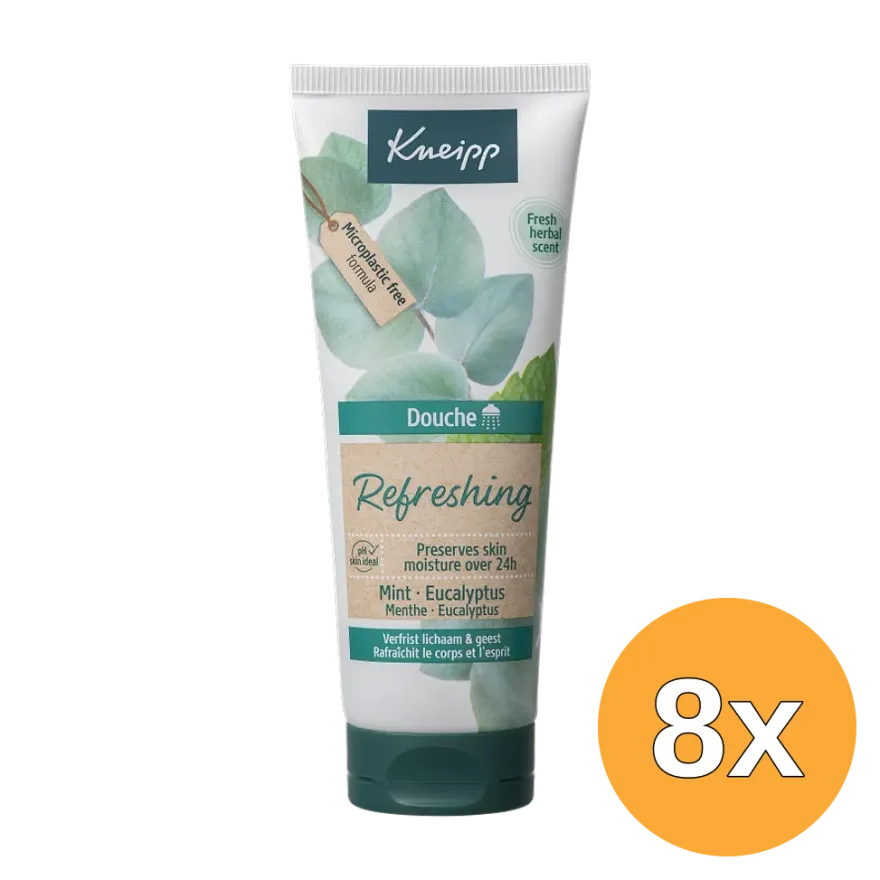 8x Kneipp Douche Refreshing (8 x 75 ml)