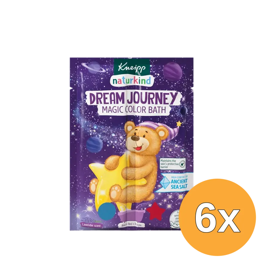 6x Kneipp Kids Badkristallen Toverbad Droomreis (2 x 20 gr)