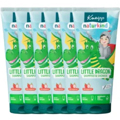 6x Kneipp Kids shampoo/douche drakenkracht (200 ml)