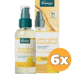6 x Kneipp Massageolie Ylang-Ylang met Pompje (100 ml)