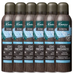 6x Kneipp Men douche foam cool freshness cool mint zeeminera (200 ml)