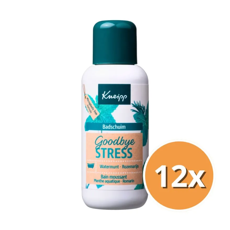 12x Kneipp Mini Badschuim Goodbye Stress (100 ml)