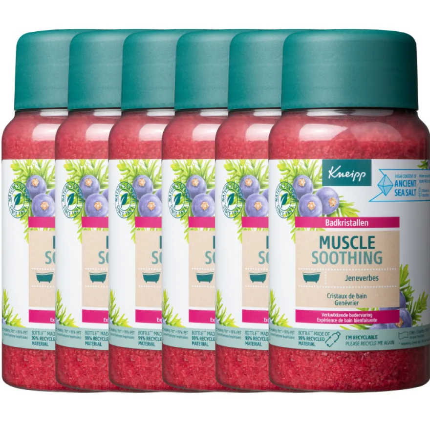 6x Kneipp Muscle soothing badkristallen (600 gr)