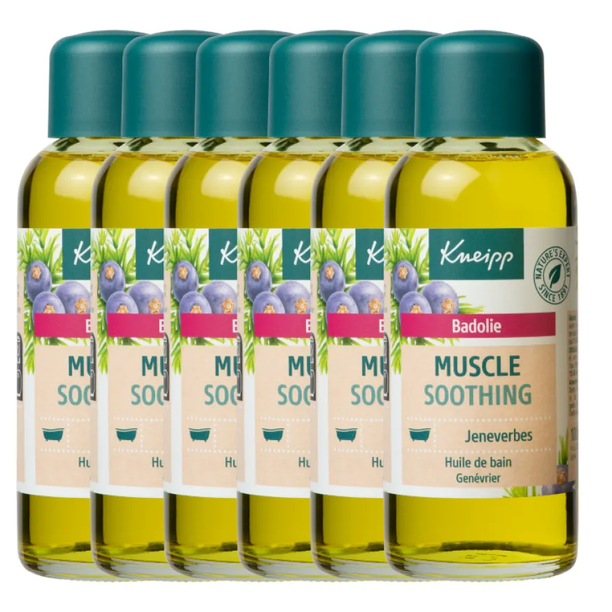 6x Kneipp Muscle soothing badolie jeneve (100 ml)