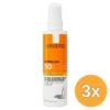 3x La Roche-Posay Anthelios Invisible Spray SPF50+ (200 ml)