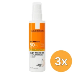 3x La Roche-Posay Anthelios Invisible Spray SPF50+ (200 ml)