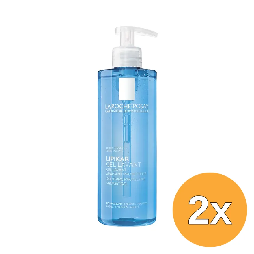 2x La Roche-posay Lipikar Soothing Protective Shower Gel (400 ml)