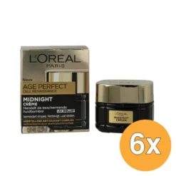 6x L’Oréal Paris Age Perfect Cell Renaissance Midnight Nachtcreme (50 ml)