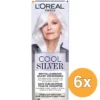 6x L’Oréal Paris Cool Silver Puur Wit Revitaliserende Zilver Verzorging (1 stuk)