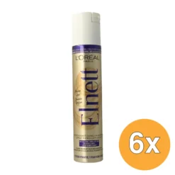 6x L’Oréal Paris Elnett Haarspray Sterke Fixatie Blond en Wit Haar (200 ml)