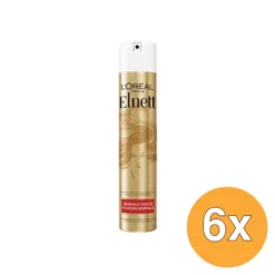 6x L’Oréal Paris Elnett Satin Normaal Rood (200 ml)