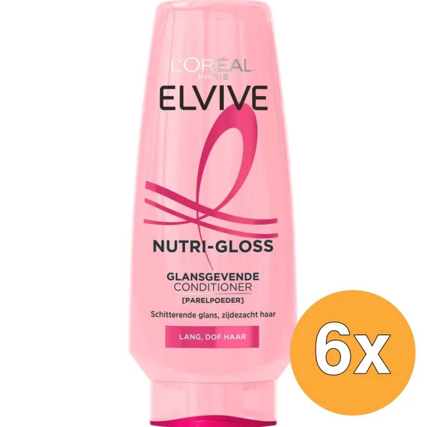 6x L’Oréal Paris Elvive Cremespoeling Nutri Gloss (200 ml)