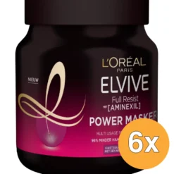 6x L’Oréal Paris Elvive Haarmasker Full Resist Power (680 ml)