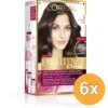 6x L’Oréal Paris Excellence Creme 3 Donkerbruin (1 set)