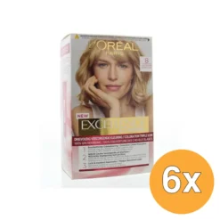 6x L’Oréal Paris Excellence Creme 8 Lichtblond (1 set)