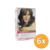 6x L’Oréal Paris Excellence Creme 4 Middenbruin (1 set)