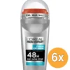 6x L’Oréal Paris Men Expert Deoroller Fresh Extreme (50 ml)