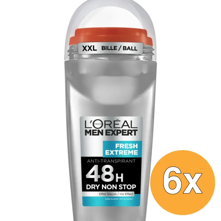 6x L’Oréal Paris Men Expert Deoroller Fresh Extreme (50 ml)
