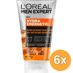 6x L’Oréal Paris Men Expert Hydra Energetic Reinigingsgel (100 ml)