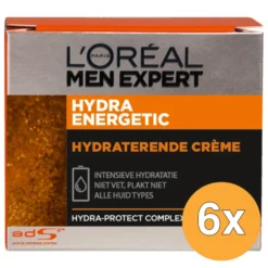 6x L’Oréal Paris Men Expert Hydra Intensive Creme 24H P50 (50 ml)