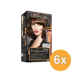 6x L’Oréal Paris Preference 4.15 Diep Kastanjebruin (1 set)