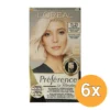 6x L’Oréal Paris Preference 11.21 Ultra Licht Parelmoer Asblond (1 set)