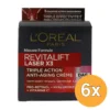 6x L’Oréal Paris Revitalift Laser X3 Anti-Rimpel Dagcreme (50 ml)