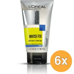 6x L’Oréal Paris Studio Line Gel Clean&Clear 24H Strong (150 ml)