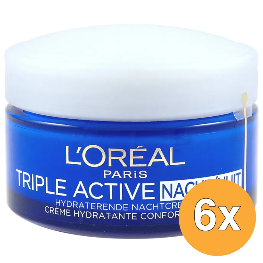6x L’Oréal Paris Triple Active Night (50 ml)