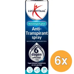 6x Lucovitaal Anti-Transpirant Spray (40 ml)