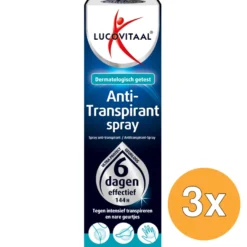 3x Lucovitaal Anti-Transpirant Spray (40 ml)