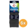 6x Lucovitaal Bamboe Lange Sokken Antraciet 39-42 (1 paar)
