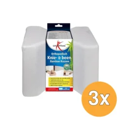 3x Lucovitaal Bamboe Orth. Knie- & Been Kussen (1 stuk)