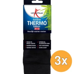 3x Lucovitaal Bamboe Thermosokken 39-42 (1 paar)