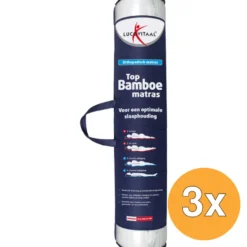 3x Lucovitaal Bamboe Topmatras (1 stuk)