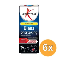 6x Lucovitaal Blaasontsteking D-mannose Direct (6 sachets)