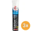 3x Lucovitaal Calcium 500mg + D3 (20 bruistabletten)